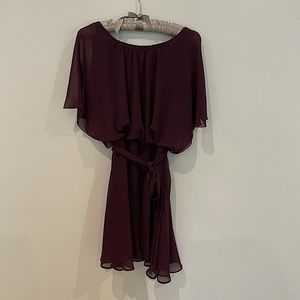 Pretty Plum Colored Mini Dress!